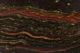 Polished Tiger Iron Stromatolite Slab - Billion Years #163116-1